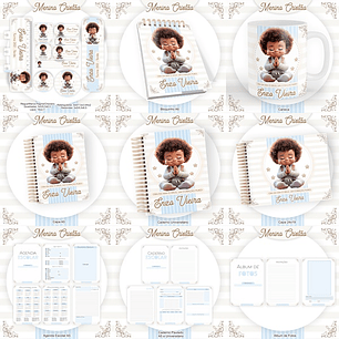 ARQUIVO ENCADERNAÇÃO KIT ESCOLAR MENINO CRISTÃO - PAMELLA