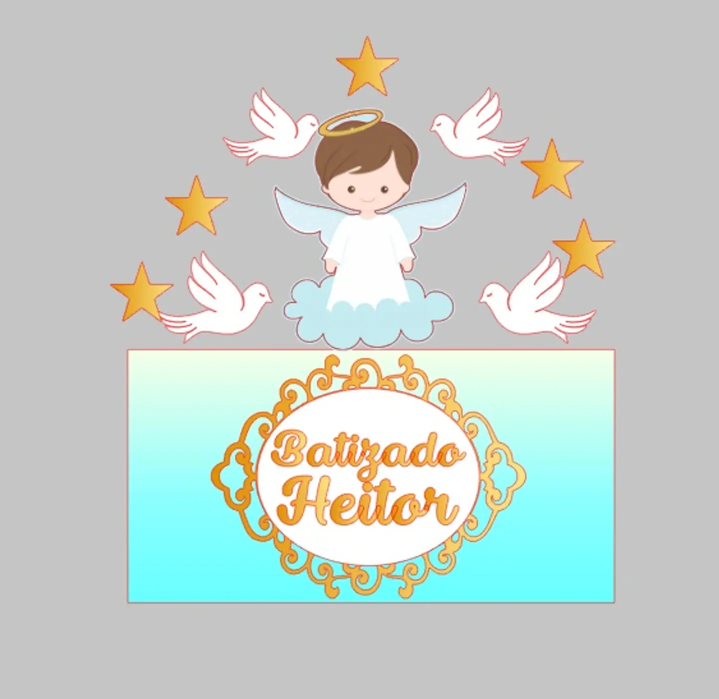 Arquivo topo de bolo batizado 1