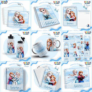 ARQUIVO ENCADERNAÇÃO KIT ESCOLAR FROZEN - LINA CRIATIVA