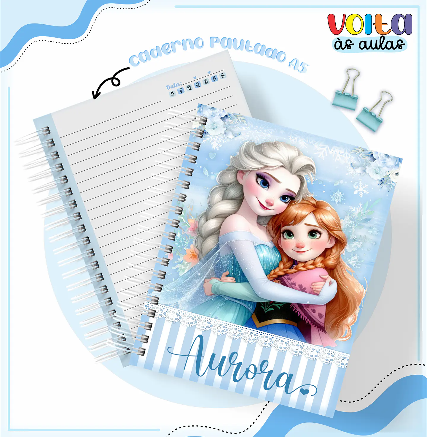ARQUIVO ENCADERNAÇÃO KIT ESCOLAR FROZEN - LINA CRIATIVA 3
