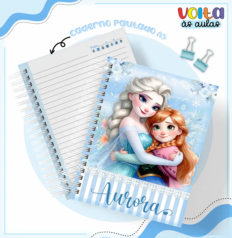 ARQUIVO ENCADERNAÇÃO KIT ESCOLAR FROZEN - LINA CRIATIVA 3