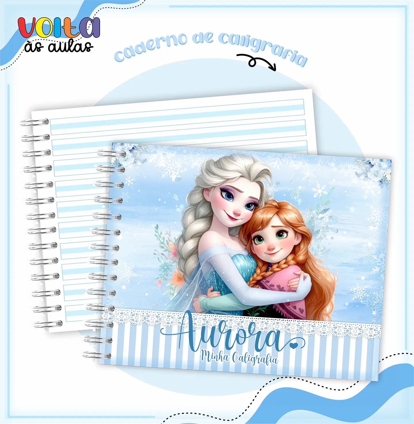 ARQUIVO ENCADERNAÇÃO KIT ESCOLAR FROZEN - LINA CRIATIVA 6