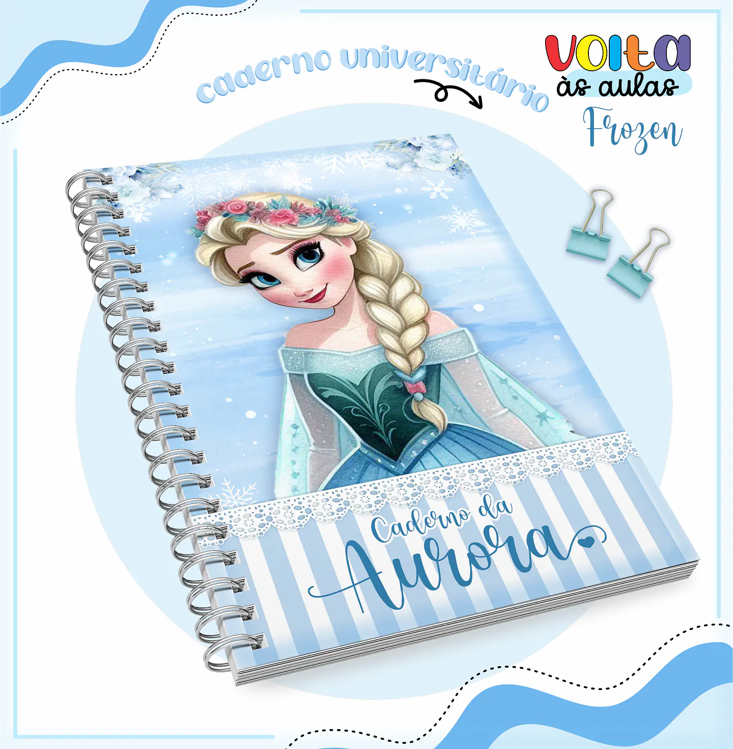 ARQUIVO ENCADERNAÇÃO KIT ESCOLAR FROZEN - LINA CRIATIVA 8