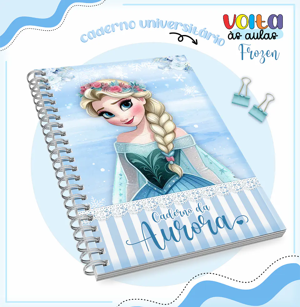 ARQUIVO ENCADERNAÇÃO KIT ESCOLAR FROZEN - LINA CRIATIVA 8