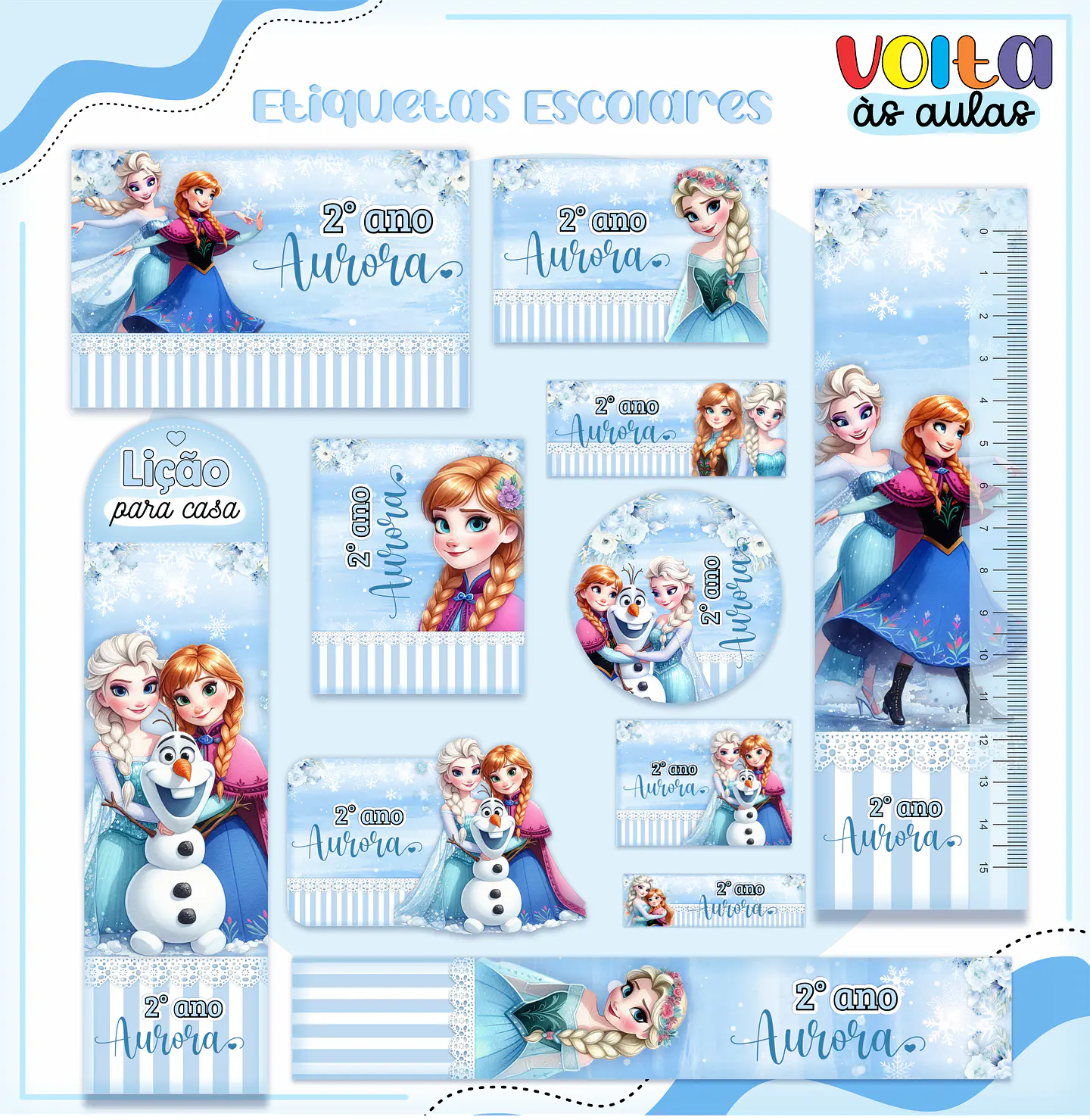 ARQUIVO ENCADERNAÇÃO KIT ESCOLAR FROZEN - LINA CRIATIVA 13