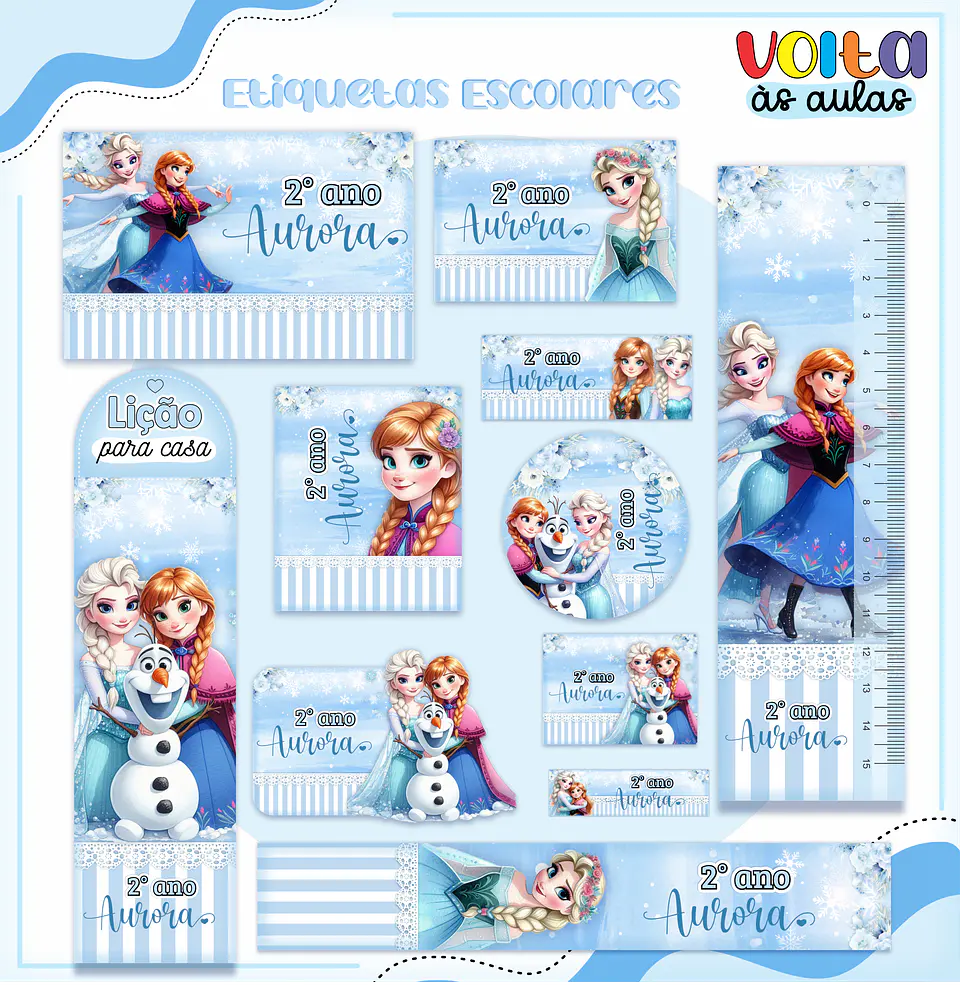 ARQUIVO ENCADERNAÇÃO KIT ESCOLAR FROZEN - LINA CRIATIVA 13
