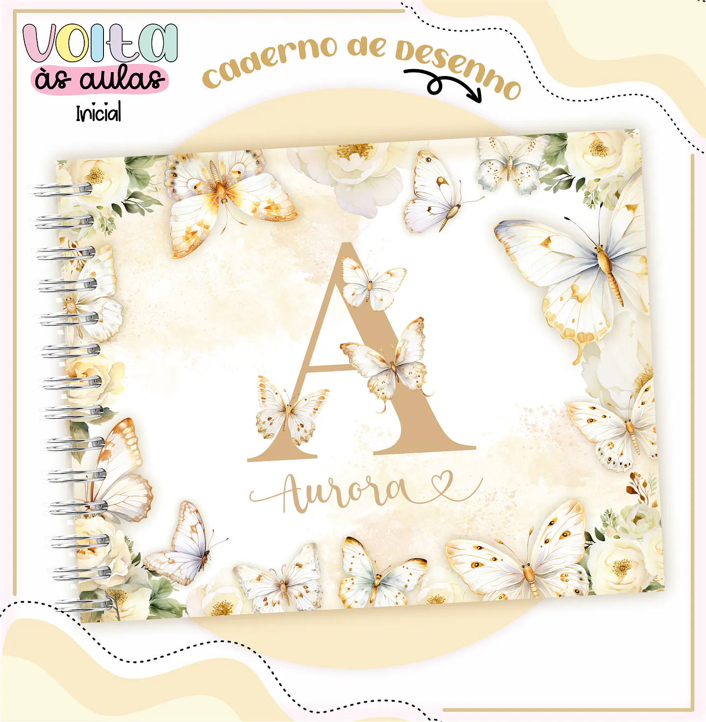 ARQUIVO ENCADERNAÇÃO KIT ESCOLAR FLORAL INICIAL - LINA CRIATIVA 3