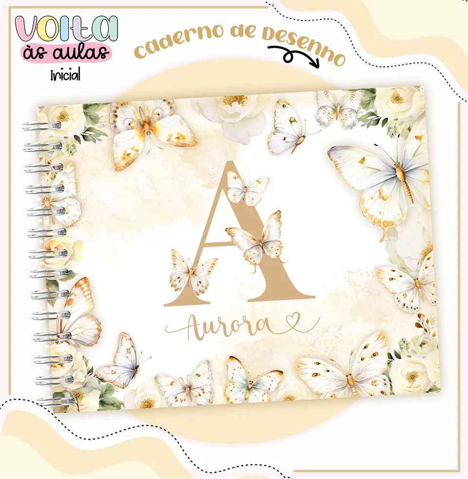 ARQUIVO ENCADERNAÇÃO KIT ESCOLAR FLORAL INICIAL - LINA CRIATIVA 3