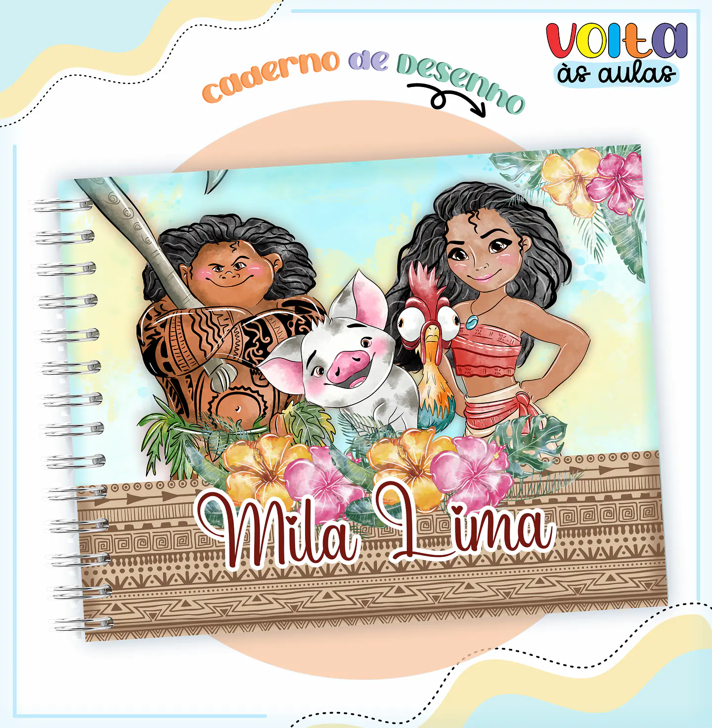 ARQUIVO ENCADERNAÇÃO KIT ESCOLAR MOANA - LINA CRIATIVA 2