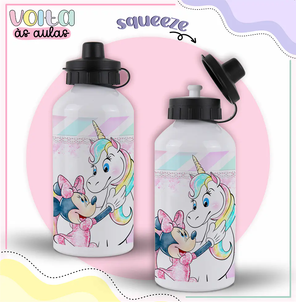 ARQUIVO ENCADERNAÇÃO KIT ESCOLAR MINNIE UNICÓRNIO - LINA CRIATIVA 5