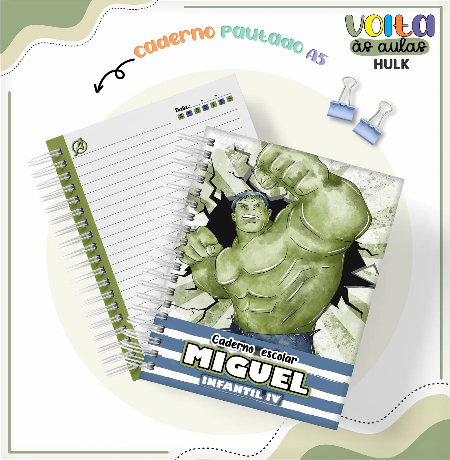 ARQUIVO ENCADERNAÇÃO KIT ESCOLAR HULK - LINA CRIATIVA 5