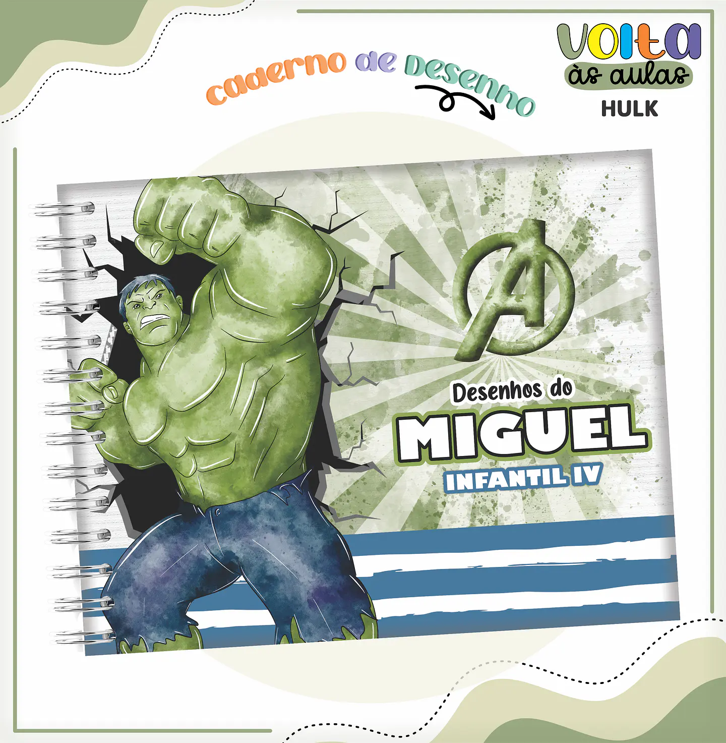 ARQUIVO ENCADERNAÇÃO KIT ESCOLAR HULK - LINA CRIATIVA 7