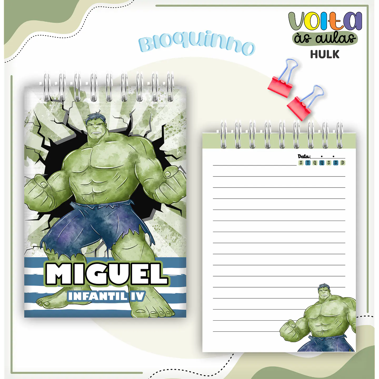 ARQUIVO ENCADERNAÇÃO KIT ESCOLAR HULK - LINA CRIATIVA 11