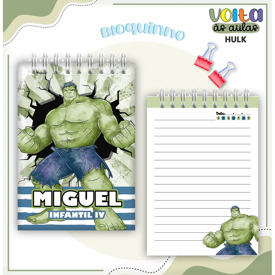 ARQUIVO ENCADERNAÇÃO KIT ESCOLAR HULK - LINA CRIATIVA 11
