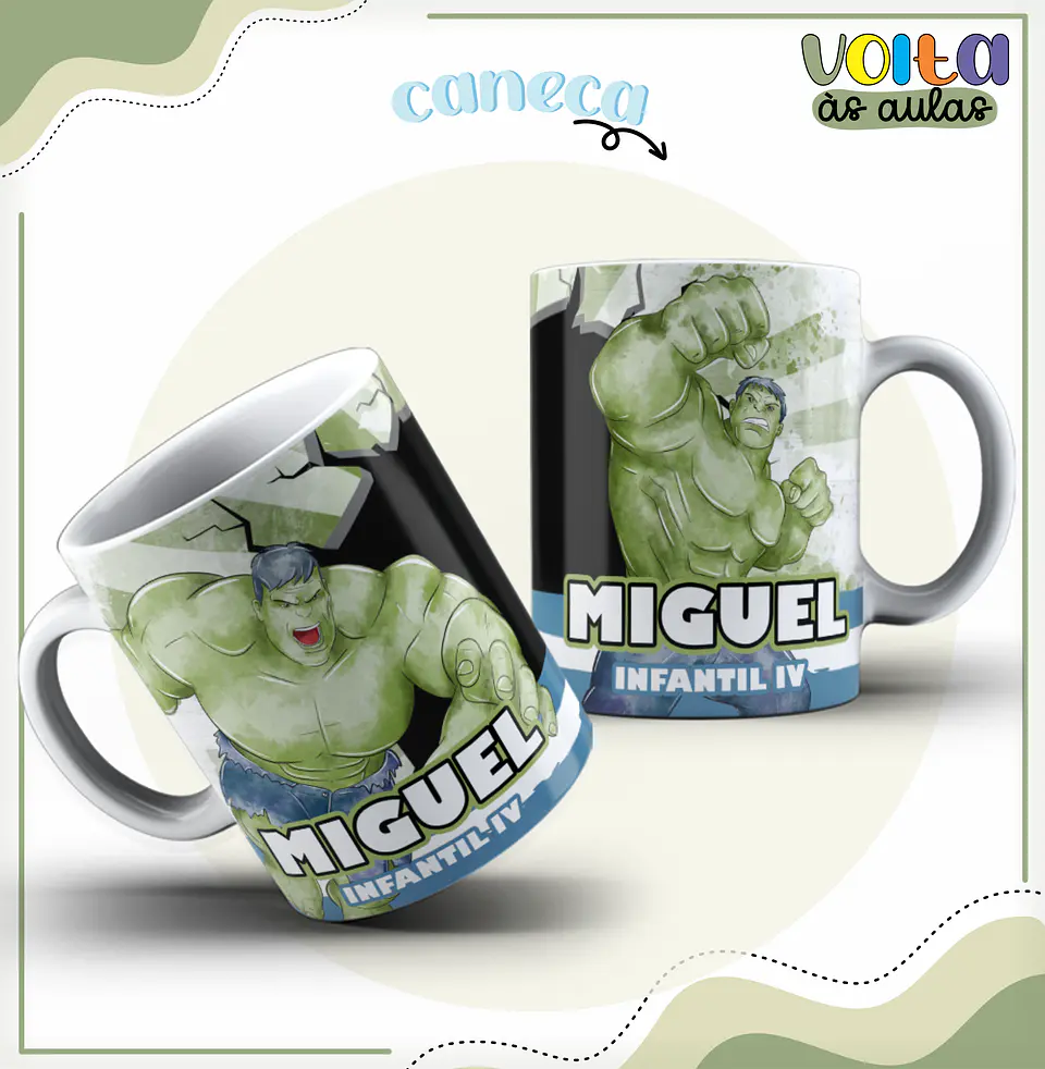 ARQUIVO ENCADERNAÇÃO KIT ESCOLAR HULK - LINA CRIATIVA 13
