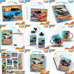 ARQUIVO ENCADERNAÇÃO KIT ESCOLAR HOTWHELLS - LINA CRIATIVA