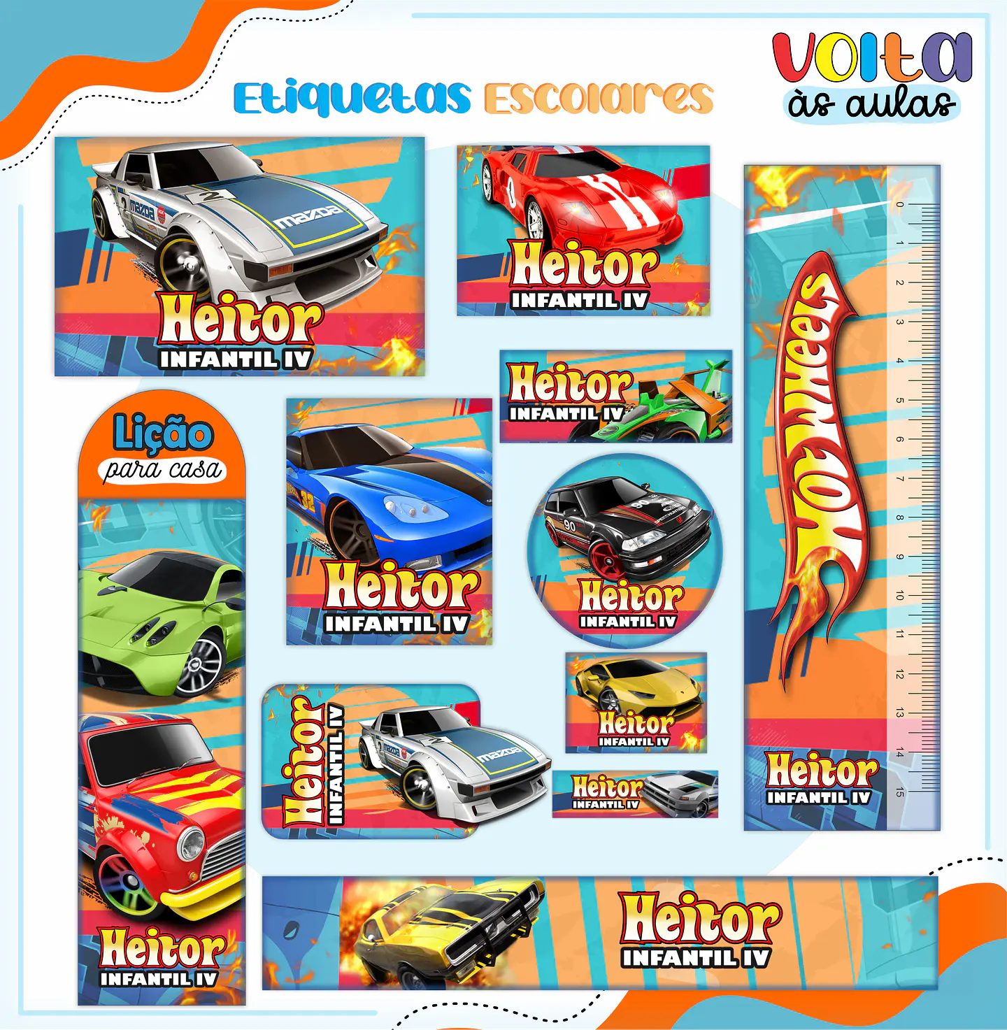 ARQUIVO ENCADERNAÇÃO KIT ESCOLAR HOTWHELLS - LINA CRIATIVA 3