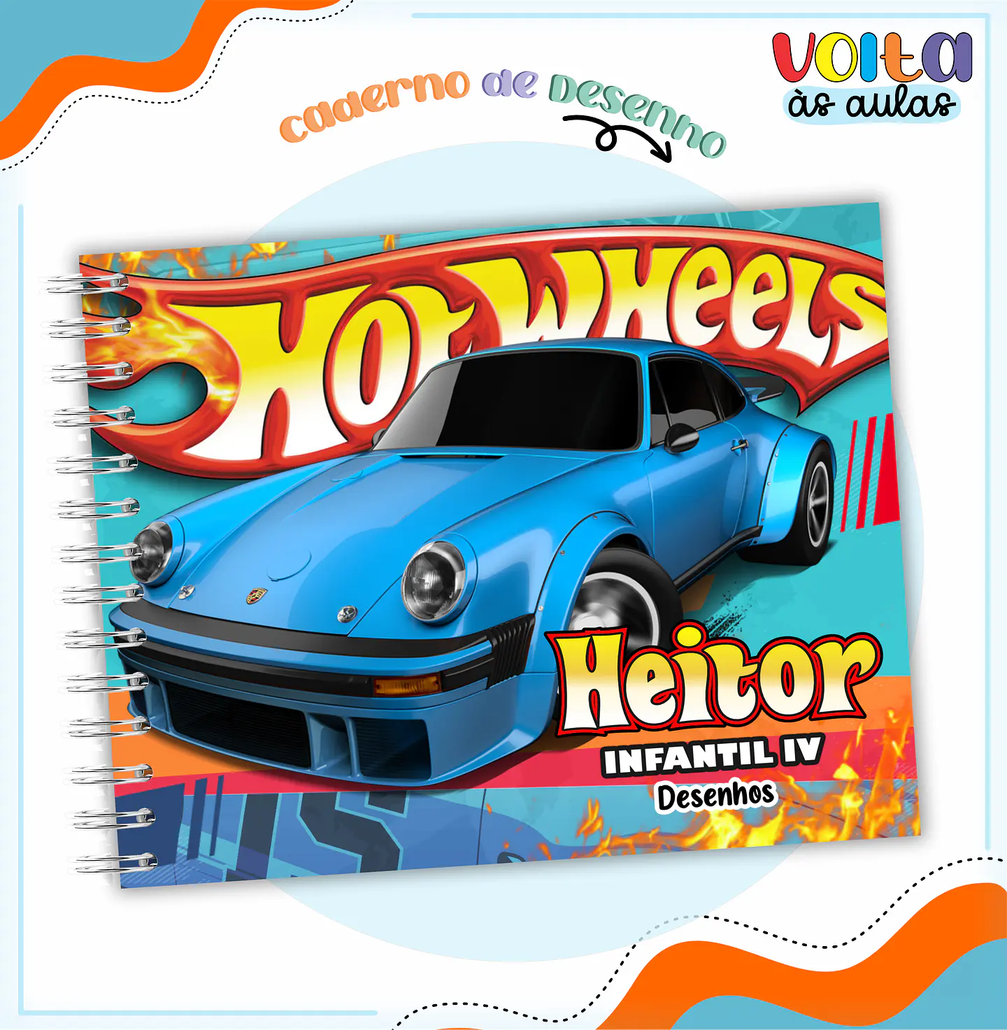 ARQUIVO ENCADERNAÇÃO KIT ESCOLAR HOTWHELLS - LINA CRIATIVA 7