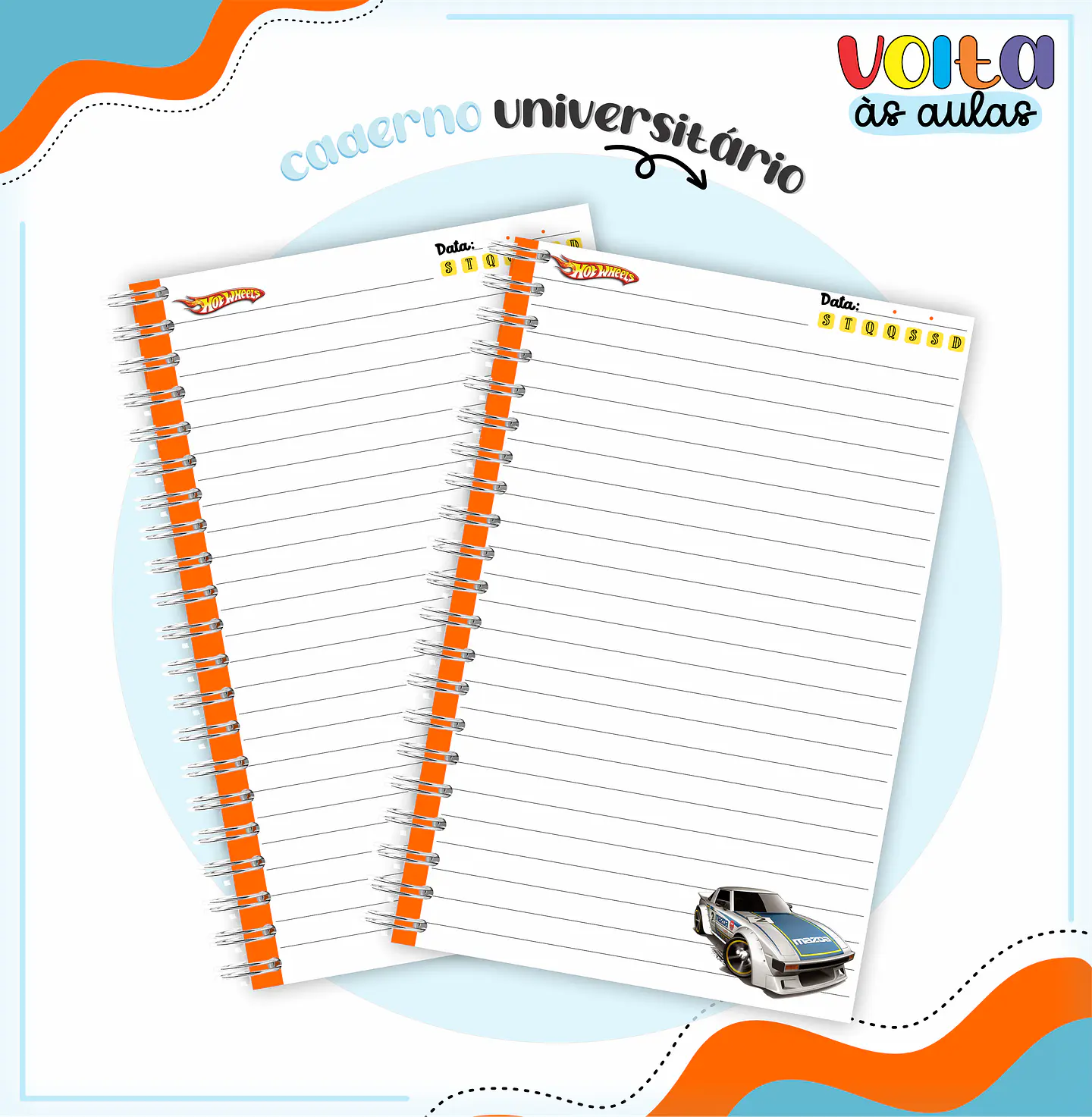 ARQUIVO ENCADERNAÇÃO KIT ESCOLAR HOTWHELLS - LINA CRIATIVA 9