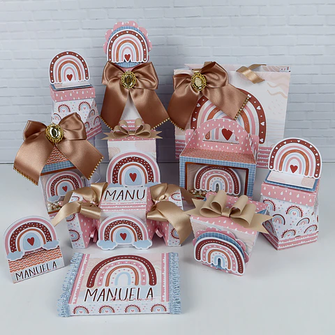 ARQUIVO DE CORTE ARCO IRIS BOHO - CHUVINHA DE PAPEL