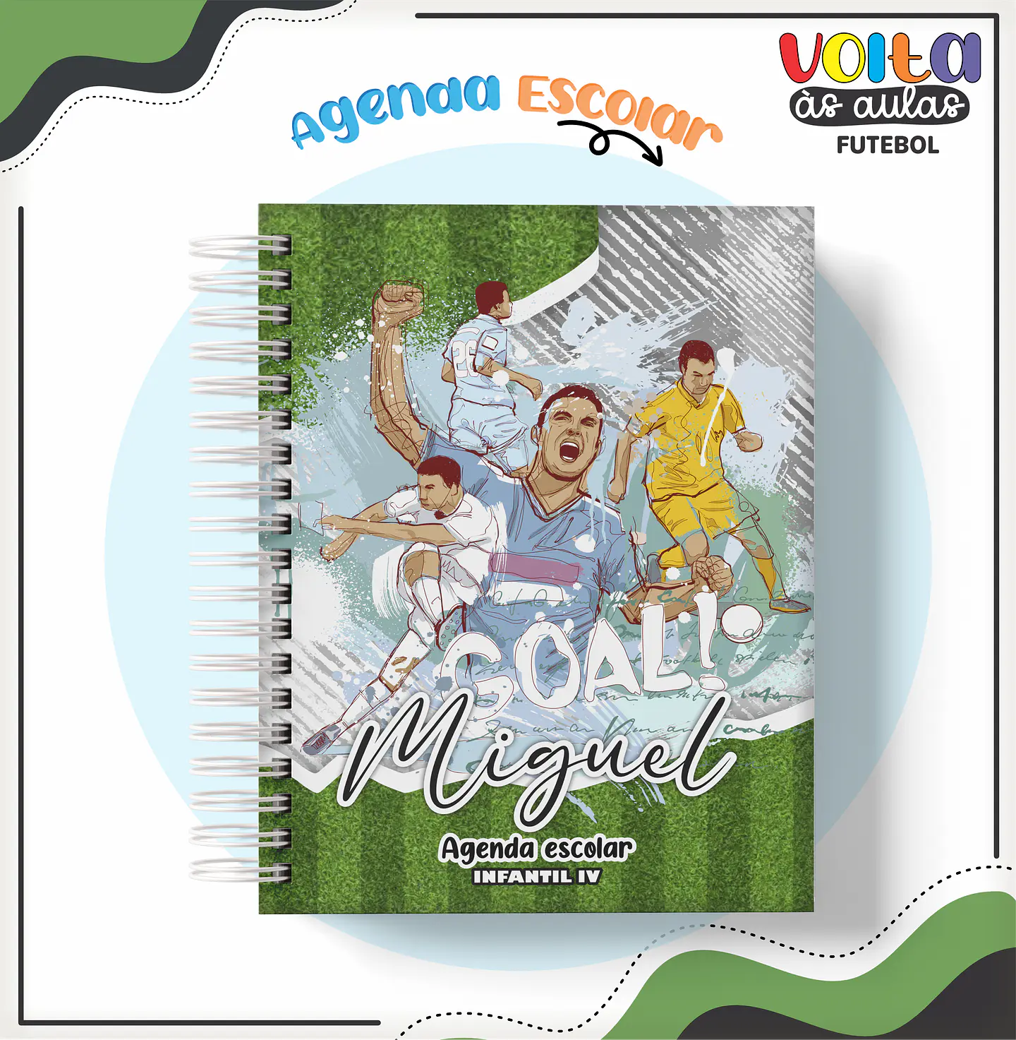 ARQUIVO ENCADERNAÇÃO KIT ESCOLAR FUTEBOL - LINA CRIATIVA 2
