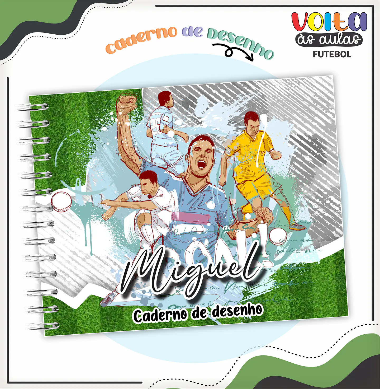 ARQUIVO ENCADERNAÇÃO KIT ESCOLAR FUTEBOL - LINA CRIATIVA 5