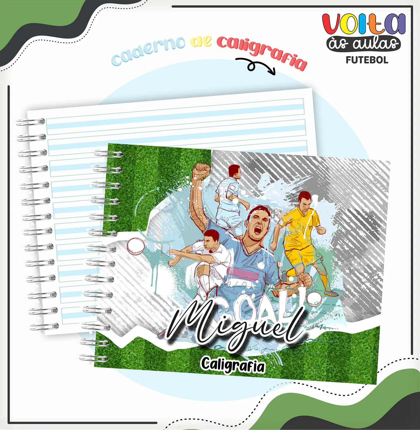 ARQUIVO ENCADERNAÇÃO KIT ESCOLAR FUTEBOL - LINA CRIATIVA 6