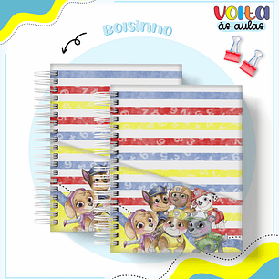 ARQUIVO ENCADERNAÇÃO KIT ESCOLAR PATRULHA CANINA - LINA CRIATIVA