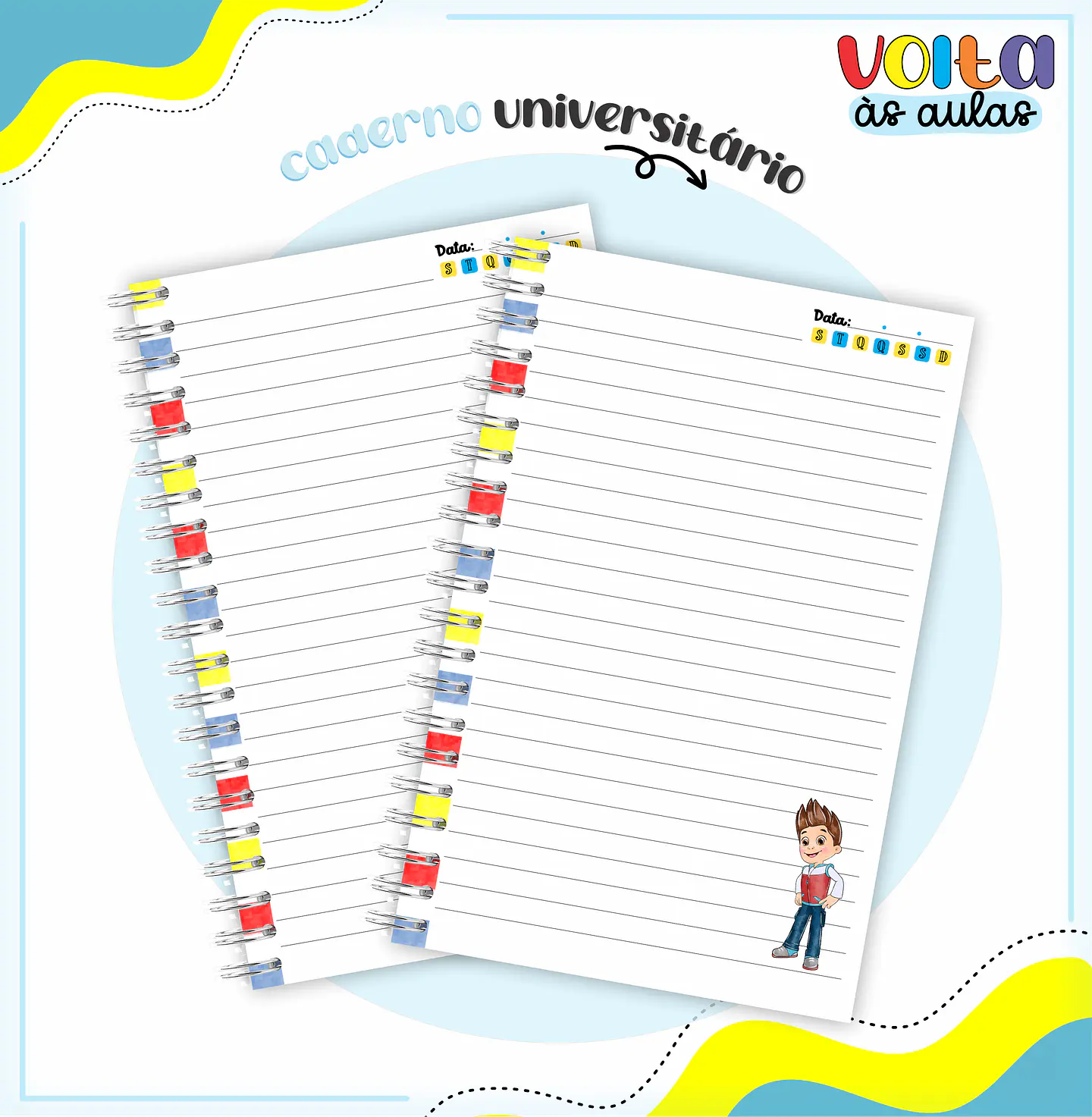 ARQUIVO ENCADERNAÇÃO KIT ESCOLAR PATRULHA CANINA - LINA CRIATIVA 5