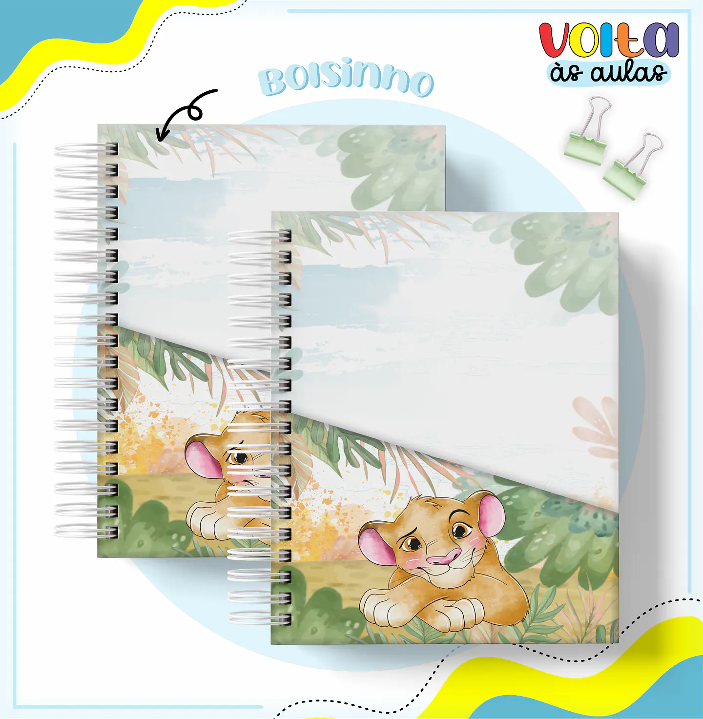 ARQUIVO ENCADERNAÇÃO KIT ESCOLAR REI LEÃO - LINA CRIATIVA 6