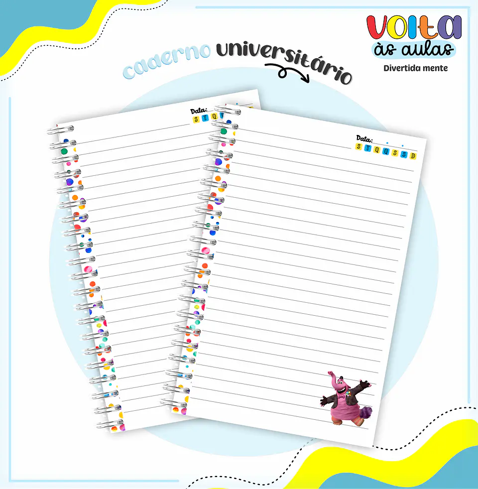 ARQUIVO ENCADERNAÇÃO KIT ESCOLAR DIVERTIDAMENTE - LINA CRIATIVA 4