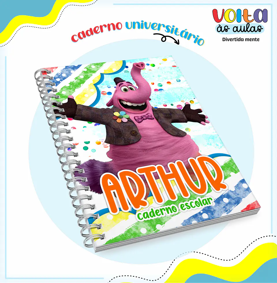 ARQUIVO ENCADERNAÇÃO KIT ESCOLAR DIVERTIDAMENTE - LINA CRIATIVA 5