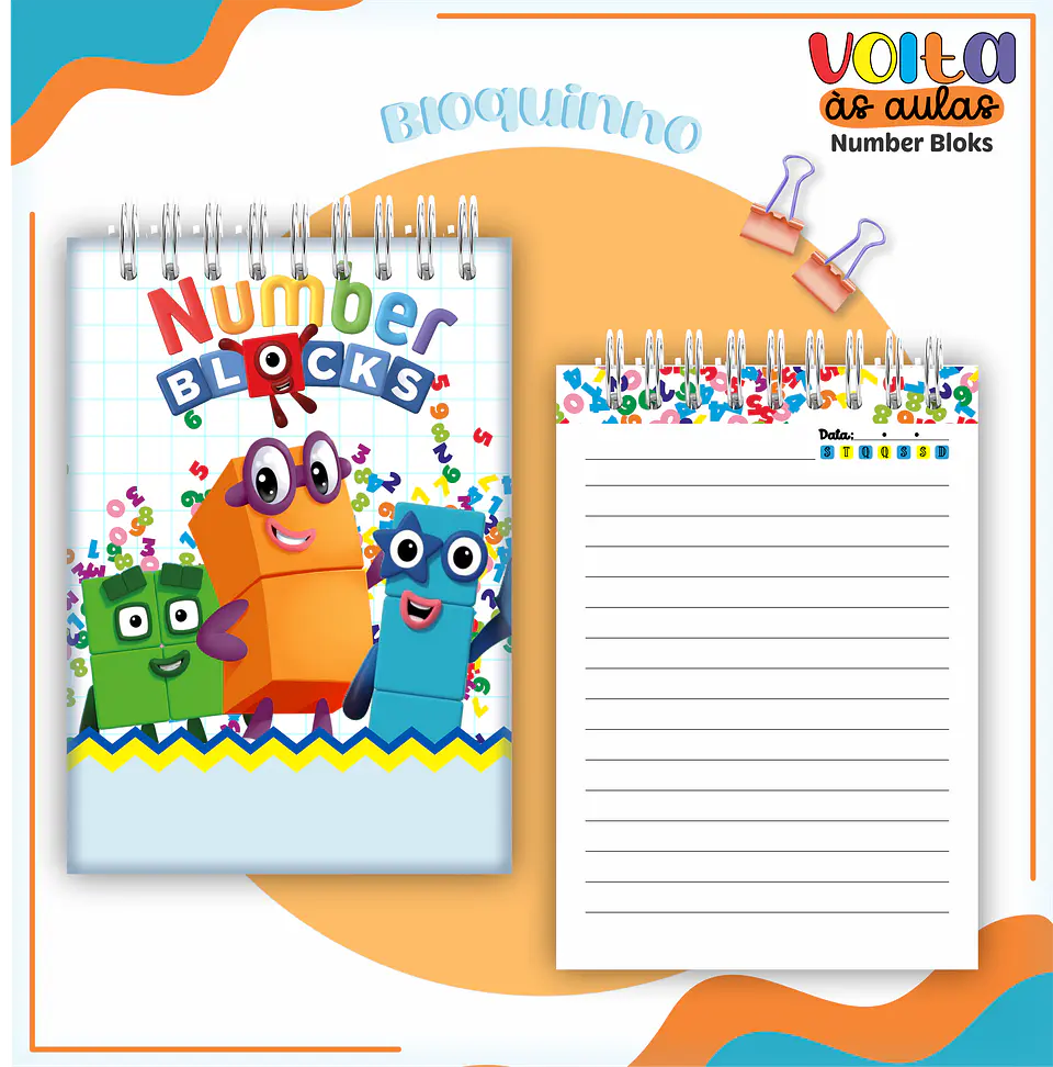 ARQUIVO ENCADERNAÇÃO KIT ESCOLAR NUMBER BLOCKS - LINA CRIATIVA 4