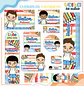 ARQUIVO ENCADERNAÇÃO KIT ESCOLAR ALUNINHOS MENINO - LINA CRIATIVA - Thumbnail 3