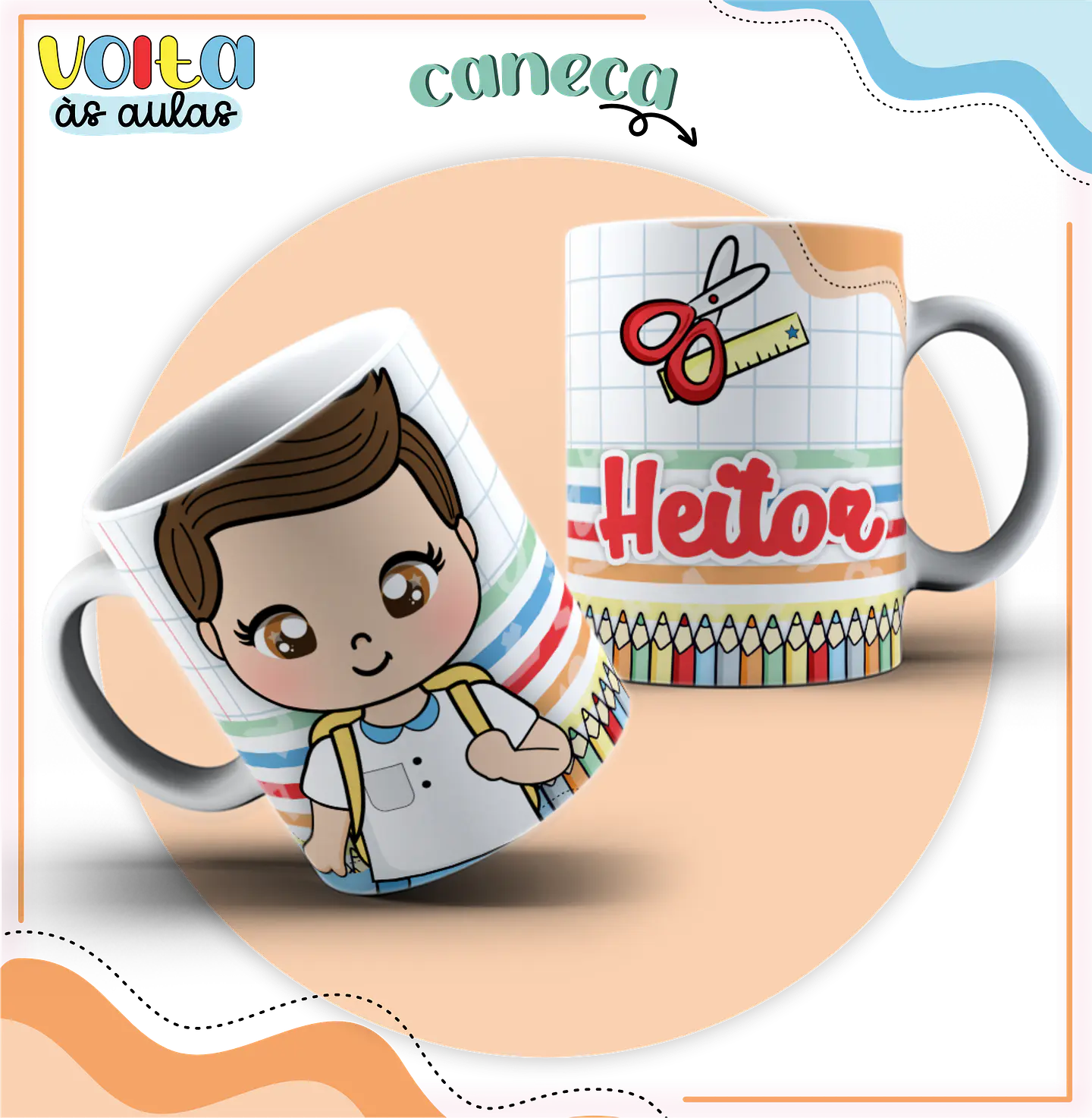 ARQUIVO ENCADERNAÇÃO KIT ESCOLAR ALUNINHOS MENINO - LINA CRIATIVA 13