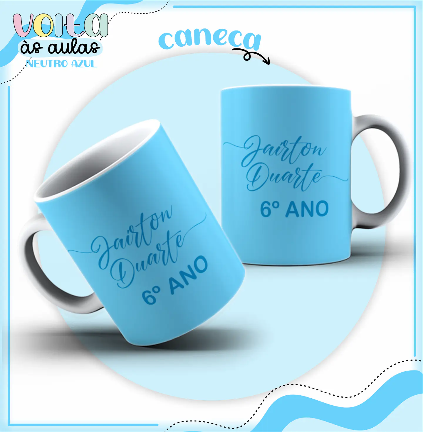 ARQUIVO ENCADERNAÇÃO KIT ESCOLAR NEUTRO AZUL - LINA CRIATIVA 10
