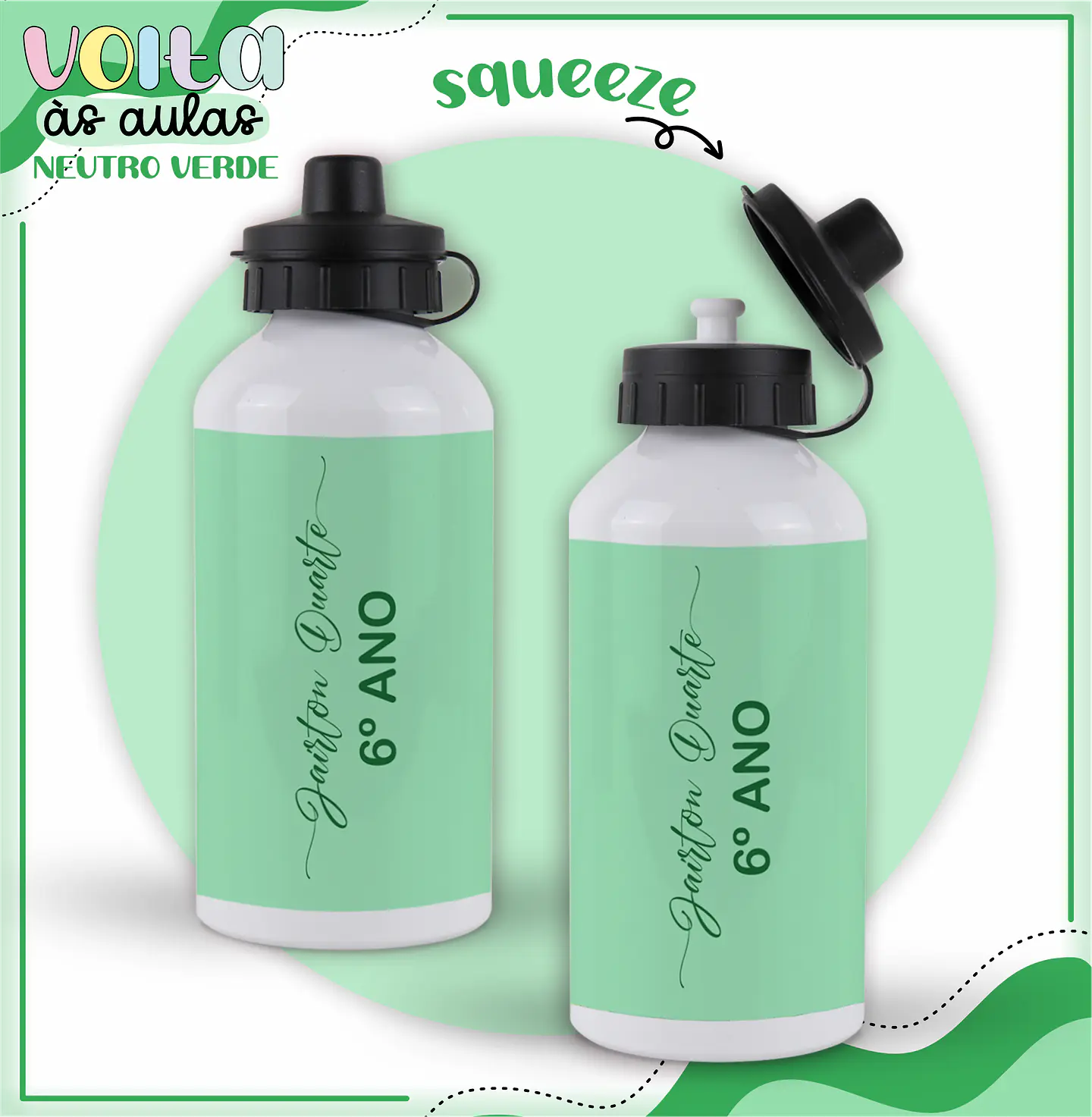 ARQUIVO ENCADERNAÇÃO KIT ESCOLAR NEUTRO VERDE - LINA CRIATIVA 5