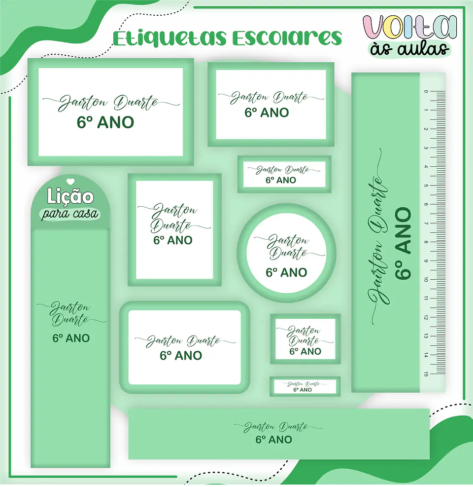 ARQUIVO ENCADERNAÇÃO KIT ESCOLAR NEUTRO VERDE - LINA CRIATIVA 8