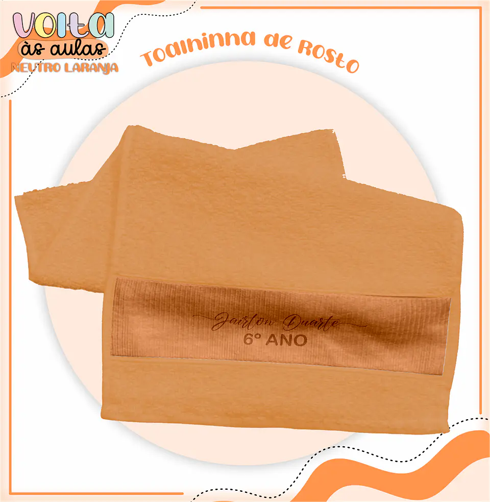 ARQUIVO ENCADERNAÇÃO KIT ESCOLAR NEUTRO LARANJA - LINA CRIATIVA 8