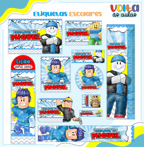 ARQUIVO ETIQUETA ESCOLAR ROBLOX - LINA