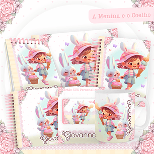 ARQUIVO ENCADERNAÇÃO BABY A MENINA E O COELHO - PAMELLA