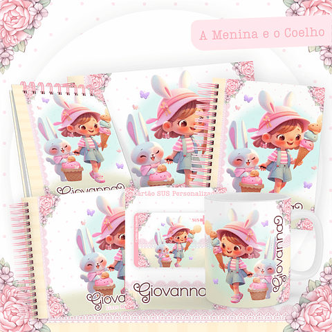 ARQUIVO ENCADERNAÇÃO BABY A MENINA E O COELHO - PAMELLA