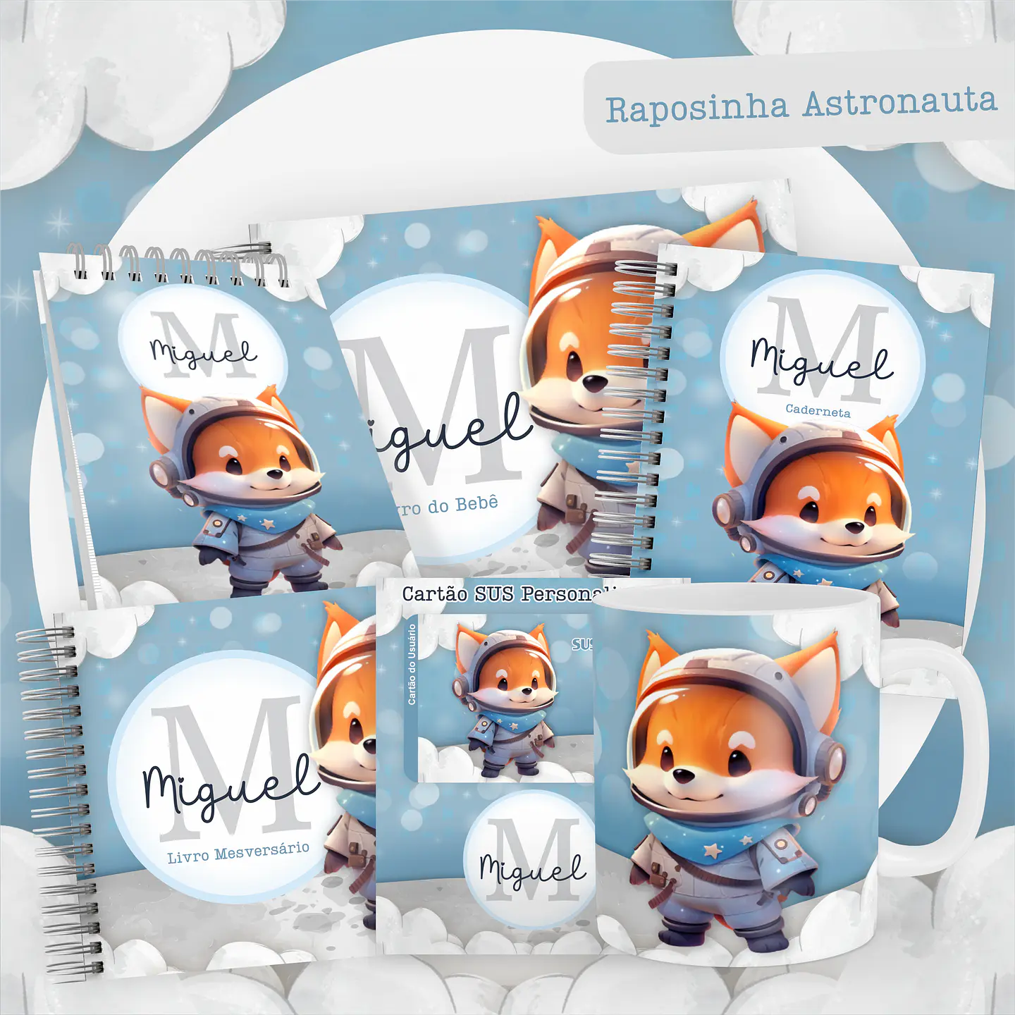 ARQUIVO ENCADERNAÇÃO BABY RAPOSINHA ASTRONAUTA - PAMELLA 1
