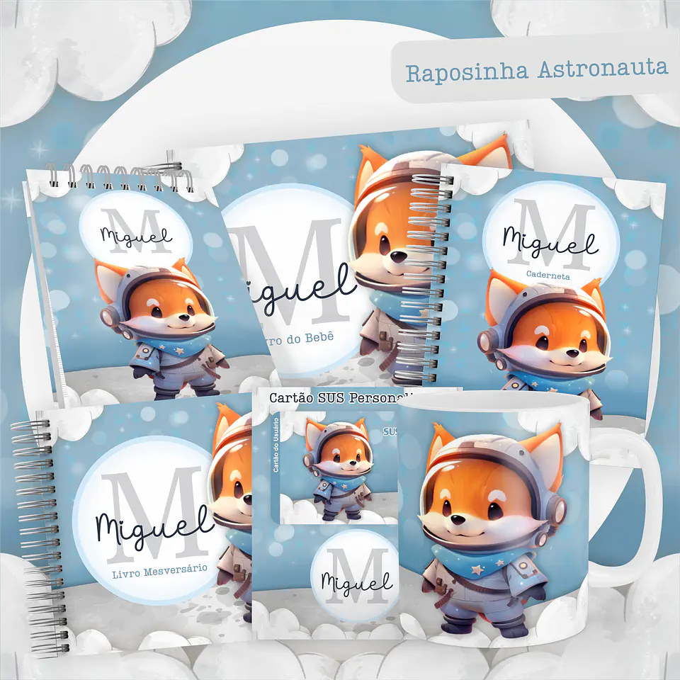 ARQUIVO ENCADERNAÇÃO BABY RAPOSINHA ASTRONAUTA - PAMELLA 1