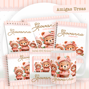 ARQUIVO ENCADERNAÇÃO BABY AMIGAS URSAS - PAMELLA
