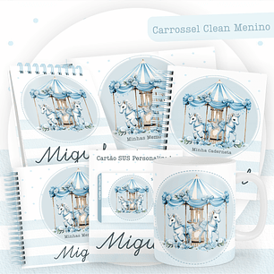 ARQUIVO ENCADERNAÇÃO BABY CARROSSEL MENINO - PAMELLA