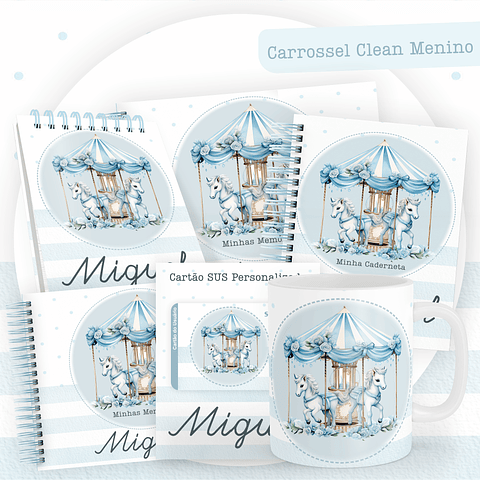 ARQUIVO ENCADERNAÇÃO BABY CARROSSEL MENINO - PAMELLA