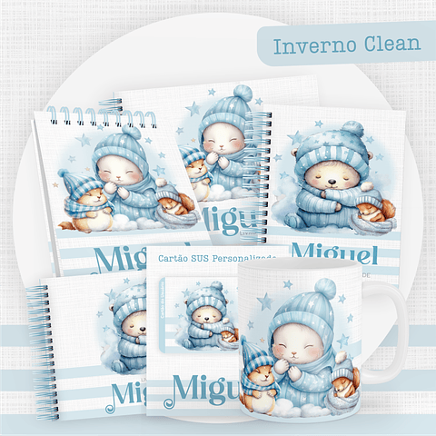 ARQUIVO ENCADERNAÇÃO BABY URSINHO INVERNO CLEAN - PAMELLA