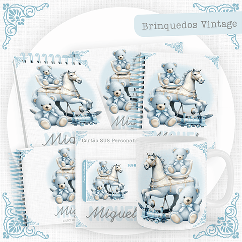 ARQUIVO ENCADERNAÇÃO BABY BRINQUEDOS VINTAGE - PAMELLA