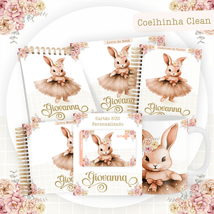 ARQUIVO ENCADERNAÇÃO BABY COELHA BAILARINA - PAMELLA